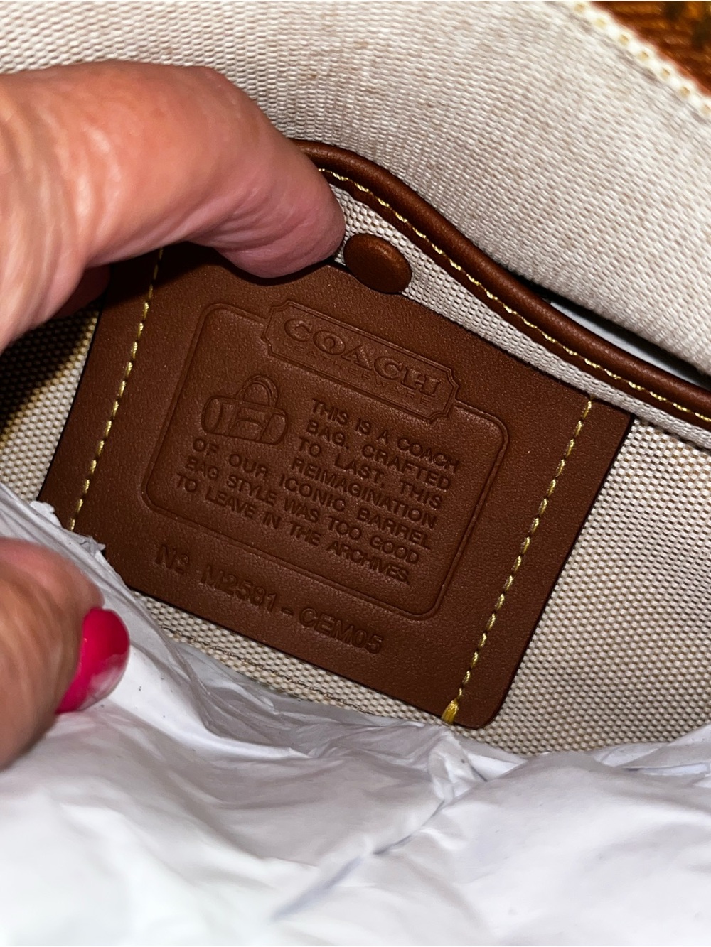 Coach Amber Brown Barrel Kisslock 28 - Picture 11 of 16